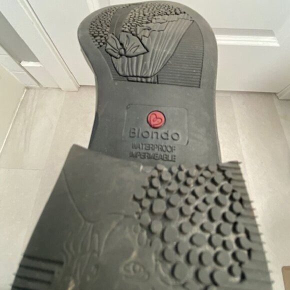 BLONDO Sylvia Dress Black Leather Waterproof Tall Riding Boots 6.5 - Picture 12 of 15